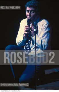 Caption: Nome: .BECAUD GILBERT.Descrizione: .MUSICA POP CANTANTE.Credit: ©Graziano Arici/Rosebud2 / Costo: .A.Nazione: .FRANCIA.Cittˆ: .VENEZIA.Data: .1996