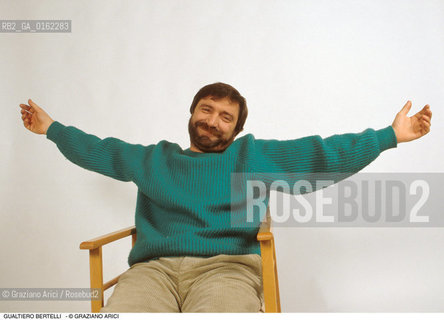 Caption: Caption: Nome: .BERTELLI GUALTIERO.Descrizione: .MUSICA FOLK CANTANTAUTORE.Credit: ©Graziano Arici/Rosebud2 / Costo: .A.Nazione: .ITALIA.Cittˆ: ..Data: .1995
