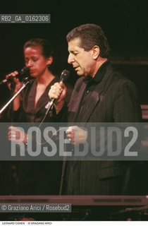 Caption: Nome: .COHEN LEONARD.Descrizione: .MUSICA POP CANTAUTORE CHITARRISTA.Credit: ©Graziano Arici/Rosebud2 / Costo: .A.Nazione: .CANADA.Cittˆ: ..Data: .1992