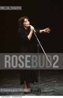 Caption: Nome: .GRECO JULIETTE.Descrizione: .MUSICA POP CANTANTE ATTRICE.Credit: ©Graziano Arici/Rosebud2 / Costo: .A.Nazione: .FRANCIA.Cittˆ: ..Data: .1994