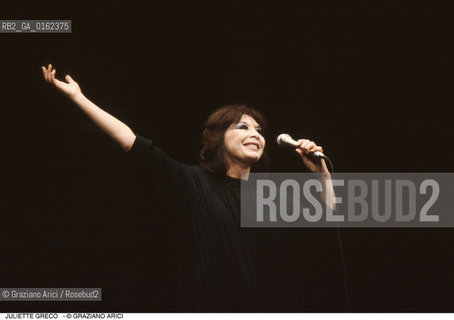 Caption: Nome: .GRECO JULIETTE.Descrizione: .MUSICA POP CANTANTE ATTRICE.Credit: ©Graziano Arici/Rosebud2 / Costo: .A.Nazione: .FRANCIA.Cittˆ: ..Data: .1994
