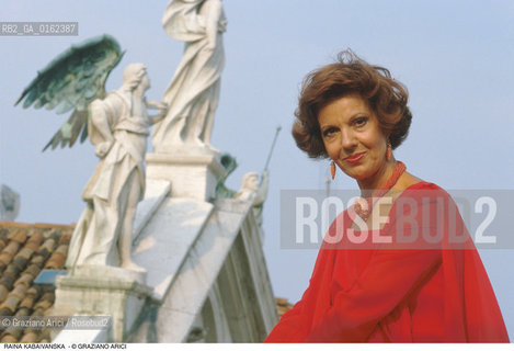 Caption: Nome: .KABAIVANSKA RAINA.Descrizione: .MUSICA CLASSICA CANTANTE LIRICA SOPRANO/A VENEZIA.Credit: ©Graziano Arici/Rosebud2 / Costo: .A.Nazione: .BULGARIA/ITALIA.Cittˆ: .VENEZIA.Data: .1988