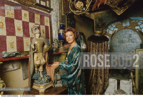 Caption: Nome: .KABAIVANSKA RAINA.Descrizione: .MUSICA CLASSICA CANTANTE LIRICA SOPRANO/ALLINTERNO DI PALAZZO FORTUNY.Credit: ©Graziano Arici/Rosebud2 / Costo: .A.Nazione: .BULGARIA/ITALIA.Cittˆ: ..Data: .1988