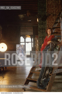 Caption: Nome: .KABAIVANSKA RAINA.Descrizione: .MUSICA CLASSICA CANTANTE LIRICA SOPRANO/ALLINTERNO DI PALAZZO FORTUNY.Credit: ©Graziano Arici/Rosebud2 / Costo: .A.Nazione: .BULGARIA/ITALIA.Cittˆ: ..Data: .1988