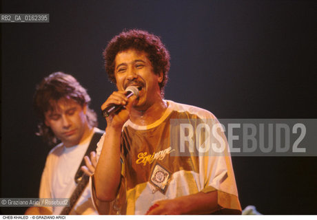 Caption: Nome: .KHALED CHEB.Descrizione: .MUSICA POP CANTANTE.Credit: ©Graziano Arici/Rosebud2 / Costo: .A.Nazione: .ALGERIA.Cittˆ: ..Data: .1996