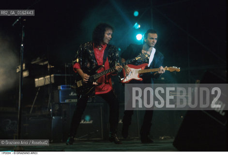Caption: Nome: .POOH.Descrizione: .MUSICA POP/RED CANZIAN AL BASSO  E DODY BATTAGLIA ALLA CHITARRA.Credit: ©Graziano Arici/Rosebud2 / Costo: .A.Nazione: .ITALIA.Cittˆ: ..Data: .1993
