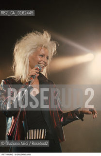 Caption: Nome: .PRAVO PATTY.Descrizione: .alias NICOLETTA STRAMBELLI/MUSICA POP CANTANTE.Credit: ©Graziano Arici/Rosebud2 / Costo: .A.Nazione: .ITALIA.Cittˆ: ..Data: .1988