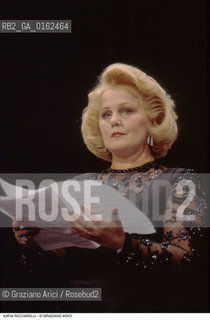 Caption: Nome: .RICCIARELLI KATIA.Descrizione: .MUSICA CLASSICA CANTANTE LIRICA.Credit: ©Graziano Arici/Rosebud2 / Costo: .A.Nazione: .ITALIA.Cittˆ: ..Data: .1996