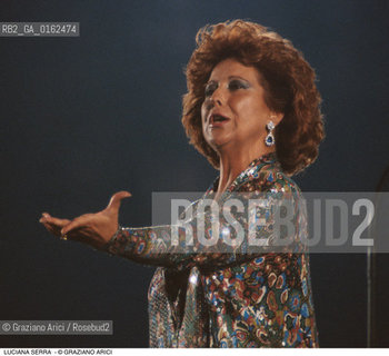 Caption: Nome: .SERRA LUCIANA.Descrizione: .MUSICA CLASSICA CANTANTE LIRICA SOPRANO.Credit: ©Graziano Arici/Rosebud2 / Costo: .A.Nazione: .ITALIA.Cittˆ: ..Data: .1993