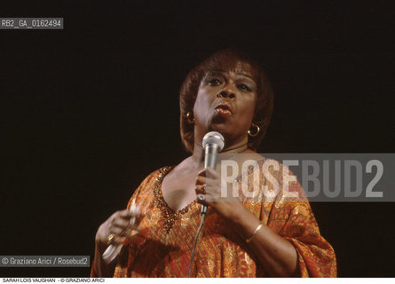 Caption: Nome: .VAUGHAN SARAH LOIS.Descrizione: .MUSICA JAZZ POP CANTANTE.Credit: ©Graziano Arici/Rosebud2 / Costo: .A.Nazione: .USA.Cittˆ: ..Data: .1994