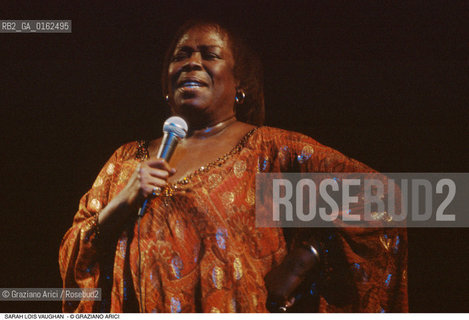 Caption: Nome: .VAUGHAN SARAH LOIS.Descrizione: .MUSICA JAZZ POP CANTANTE.Credit: ©Graziano Arici/Rosebud2 / Costo: .A.Nazione: .USA.Cittˆ: ..Data: .1994
