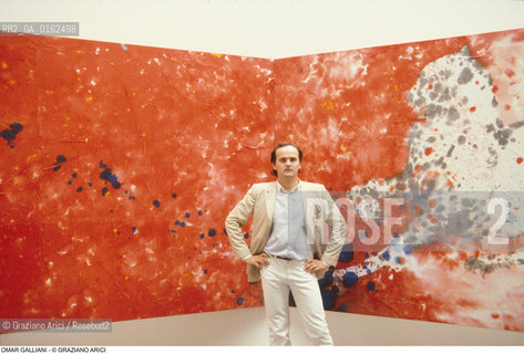 Caption: Nome: .GALLIANI OMAR.Descrizione: .ARTE PITTORE BIENNALE.Credit: ©Graziano Arici/Rosebud2 / Costo: .A.Nazione: .ITALIA.Cittˆ: ..Data: .1982