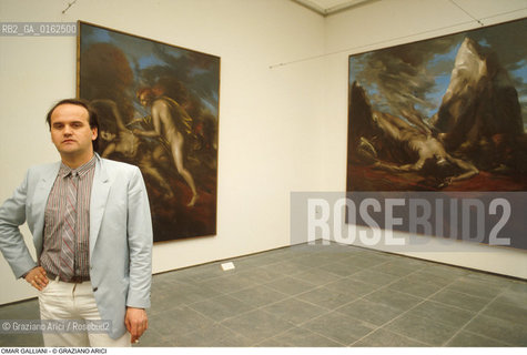 Caption: Nome: .GALLIANI OMAR.Descrizione: .ARTE PITTORE BIENNALE.Credit: ©Graziano Arici/Rosebud2 / Costo: .A.Nazione: .ITALIA.Cittˆ: ..Data: .1982
