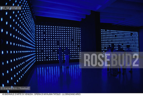 Nome:.REVIVE TIME , MIYAJIMA TATSUO.Descrizione:.XLVIII ESPOSIZIONE INTERNAZIONALE DARTE LA BIENNALE DI VENEZIA /  INSTALLAZIONE LUMINOSA , LED , DIGITALE / NUMERI / PADIGLIONE GIAPPONESE.XLVIII NTERNATIONAL ART EXHIBITION LA BIENNALE DI VENEZIA  /  BRIGHT INSTALLATION, LED, DIGITAL / NUMBERS / JAPANESE PAVILION.Credit:.Graziano Arici/Rosebud2/.Costo:.A.Nazione:.GIAPPONE.JAPAN.Cittˆ:.VENEZIA.VENICE.Data:.GIUGNO 1999