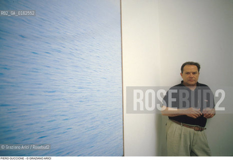 Caption: Nome: .GUCCIONE PIERO.Descrizione: .ARTE PITTORE.Credit: ©Graziano Arici/Rosebud2 / Costo: .A.Nazione: .ITALIA.Cittˆ: ..Data: .1988