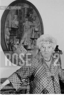 Nome:.GUGGENHEIM PEGGY.Descrizione: .ARTE COLLEZIONISTA / NELLA SUA CASA.Credit: ©Graziano Arici/Rosebud2 / Costo: .A.Nazione: .USA.Cittˆ: .VENEZIA.Data: .1979.