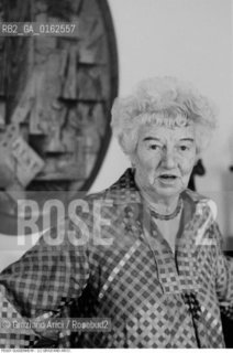 Nome:.GUGGENHEIM PEGGY.Descrizione: .ARTE COLLEZIONISTA / NELLA SUA CASA.Credit: ©Graziano Arici/Rosebud2 / Costo: .A.Nazione: .USA.Cittˆ: .VENEZIA.Data: .1979.