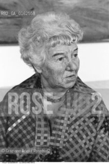 Nome:.GUGGENHEIM PEGGY.Descrizione: .ARTE COLLEZIONISTA / NELLA SUA CASA.Credit: ©Graziano Arici/Rosebud2 / Costo: .A.Nazione: .USA.Cittˆ: .VENEZIA.Data: .1979.