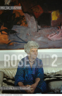 Caption: Nome:.GUGGENHEIM PEGGY.Descrizione: .ARTE COLLEZIONISTA / NELLA SUA CASA.Credit: ©Graziano Arici/Rosebud2 / Costo: .A.Nazione: .USA.Cittˆ: ..Data: .1979