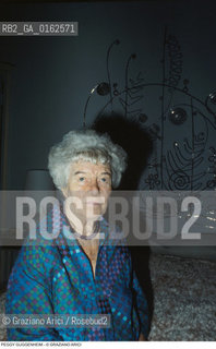 Caption: Nome:.GUGGENHEIM PEGGY.Descrizione: .ARTE COLLEZIONISTA / NELLA SUA CASA.Credit: ©Graziano Arici/Rosebud2 / Costo: .A.Nazione: .USA.Cittˆ: ..Data: .1979