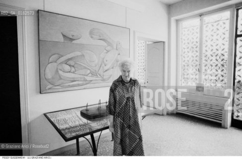 Nome:.GUGGENHEIM PEGGY.Descrizione: .ARTE COLLEZIONISTA / NELLA SUA CASA.Credit: ©Graziano Arici/Rosebud2 / Costo: .A.Nazione: .USA.Cittˆ: .VENEZIA.Data: .1979.