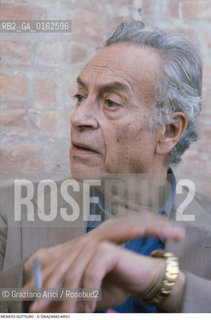 Caption: Nome: .GUTTUSO RENATO.Descrizione: .ARTE PITTORE / FUMA SIGARETTA.Credit: ©Graziano Arici/Rosebud2 / Costo: .A.Nazione: .ITALIA.Cittˆ: ..Data: .1984
