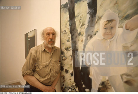 Caption: Nome: .HAMILTON RICHARD.Descrizione: .ARTE PITTORE BIENNALE.Credit: ©Graziano Arici/Rosebud2 / Costo: .A.Nazione: .INGHILTERRA.Cittˆ: ..Data: .1993