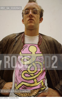 Caption: Nome: .HARING KEITH.Descrizione: .ARTE GRAFFITI BIENNALE.Credit: ©Graziano Arici/Rosebud2 / Costo: .A.Nazione: .USA.Cittˆ: ..Data: .1984