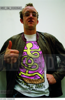 Caption: Nome: .HARING KEITH.Descrizione: .ARTE GRAFFITI BIENNALE.Credit: ©Graziano Arici/Rosebud2 / Costo: .A.Nazione: .USA.Cittˆ: ..Data: .1984