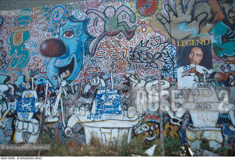 Caption: Nome: .HARING KEITH.Descrizione: .GRAFFITI .Credit: ©Graziano Arici/Rosebud2 / Costo: .A.Nazione: .USA.Cittˆ: .NEW YORK.Data: .