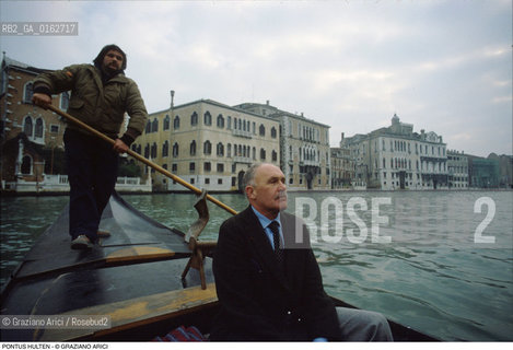 Caption: Nome: .HULTEN PONTUS.Descrizione: .ARTE DIRETTORE MUSEO CRITICO PALAZZO GRASSI VENEZIA.Credit: ©Graziano Arici/Rosebud2 / Costo: .A.Nazione: .FRANCIA.Cittˆ: ..Data: .1988