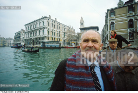 Caption: Nome: .HULTEN PONTUS.Descrizione: .ARTE DIRETTORE MUSEO CRITICO PALAZZO GRASSI VENEZIA.Credit: ©Graziano Arici/Rosebud2 / Costo: .A.Nazione: .FRANCIA.Cittˆ: ..Data: .1988