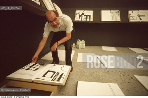 Caption: Nome: .ISGRO EMILIO.Descrizione: .ARTE LIBRO.Credit: ©Graziano Arici/Rosebud2 / Costo: .A.Nazione: .ITALIA.Cittˆ: ..Data: .1993