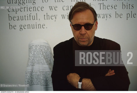 Caption: Nome: .KOSUTH JOSEPH.Descrizione: .ARTE CONCETTUALE.Credit: ©Graziano Arici/Rosebud2 / Costo: .A.Nazione: .USA.Cittˆ: ..Data: .1991
