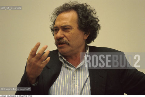Caption: Nome: .KOUNELLIS JANNIS.Descrizione: .ARTE POVERA BIENNALE FOGLIA.Credit: ©Graziano Arici/Rosebud2 / Costo: .A.Nazione: .ITALIA/GRECIA.Cittˆ: ..Data: .1993