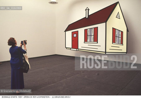 Localizzazione:.VENEZIA / CASTELLO.VENICE / CASTELLO.Oggetto:.Soggetto:.XLVII ESPOSIZIONE INTERNAZIONALE DARTE LA BIENNALE DI VENEZIA / OPERE DI ROY LICHTENSTEIN.XLVII INTERNATIONAL ART EXHIBITION LA BIENNALE DI VENEZIA  / WORKS BY ROY LICHTENSTEIN.Cronologia:.Definizione Culturale:.   Autore:.   Stile:.   Editori/Stampatori:.   Committenza:.Materia e Tecnica:.Collocazione:.Note:.BIENNALE ARTE.Riproduzione Fotografica:.©Graziano Arici/Rosebud2 Copyright: ©Graziano Arici/Rosebud2 /  .Data:.1997.Costo:.A.