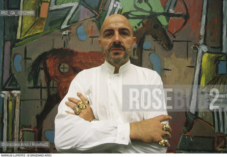 Caption: Nome: .LUPERTZ MARKUS.Descrizione: .ARTE PITTORE BIENNALE.Credit: ©Graziano Arici/Rosebud2 / Costo: .A.Nazione: .GERMANIA.Cittˆ: ..Data: .1988