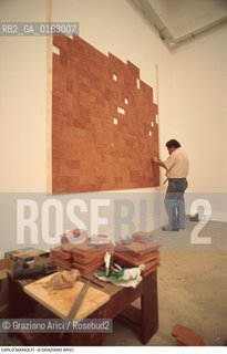 Caption: Nome: .MAINOLFI CARLO.Descrizione: .ARTE SCULTORE BIENNALE.Credit: ©Graziano Arici/Rosebud2 / Costo: .A.Nazione: .ITALIA.Cittˆ: ..Data: .1986