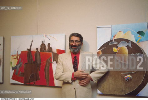 Caption: Nome: .MARCONI GIORGIO.Descrizione: .ARTE GALLERISTA.Credit: ©Graziano Arici/Rosebud2 / Costo: .A.Nazione: .ITALIA.Cittˆ: ..Data: .1982