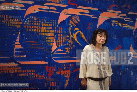 Caption: Nome: .MASELLI TITINA.Descrizione: .ARTE PITTORE.Credit: ©Graziano Arici/Rosebud2 / Costo: .A.Nazione: .ITALIA.Cittˆ: ..Data: .1984