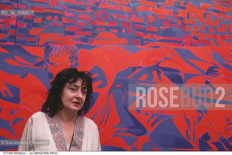 Nome: .MASELLI TITINA.Descrizione: .ARTE PITTORE.Credit: ©Graziano Arici/Rosebud2 / Costo: .A.Nazione: .ITALIA.Cittˆ: .VENEZIA.Data: .1984.