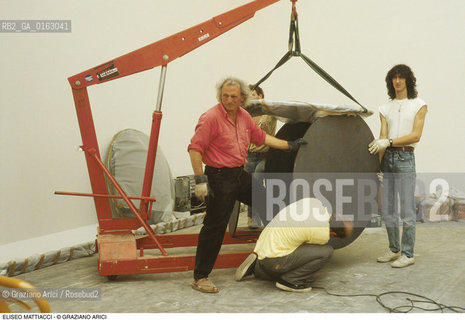 Caption: Nome: .MATTIACCI ELISEO.Descrizione: .ARTE SCULTORE.Credit: ©Graziano Arici/Rosebud2 / Costo: .A.Nazione: .ITALIA.Cittˆ: ..Data: .1988