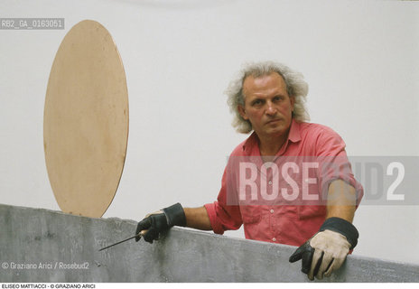 Caption: Nome: .MATTIACCI ELISEO.Descrizione: .ARTE SCULTORE.Credit: ©Graziano Arici/Rosebud2 / Costo: .A.Nazione: .ITALIA.Cittˆ: ..Data: .1988