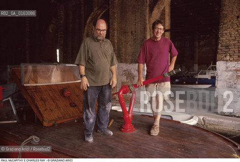 Caption: Nome: .McCARTHY PAUL.Descrizione: .ARTE BIENNALE / CON CHARLES RAY .Credit: ©Graziano Arici/Rosebud2 / Costo: .A.Nazione: .USA.Cittˆ: ..Data: .1993