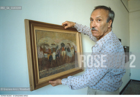 Caption: Nome: .MUSIC ZORAN.Descrizione: .ARTE PITTORE STUDIO.Credit: ©Graziano Arici/Rosebud2 / Costo: .A.Nazione: .ITALIA.Cittˆ: ..Data: .1995