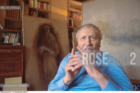 Caption: Nome: .MUSIC ZORAN.Descrizione: .ARTE PITTORE STUDIO.Credit: ©Graziano Arici/Rosebud2 / Costo: .A.Nazione: .ITALIA.Cittˆ: ..Data: .1995
