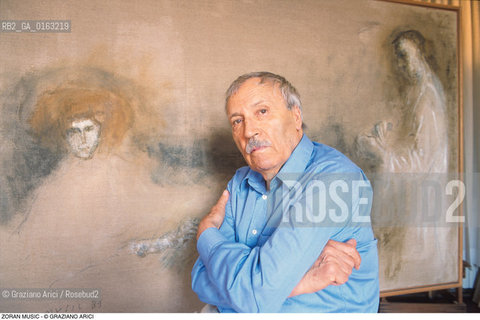 Caption: Nome: .MUSIC ZORAN.Descrizione: .ARTE PITTORE STUDIO.Credit: ©Graziano Arici/Rosebud2 / Costo: .A.Nazione: .ITALIA.Cittˆ: ..Data: .1995