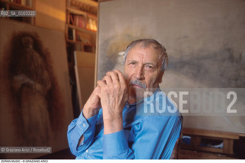 Caption: Nome: .MUSIC ZORAN.Descrizione: .ARTE PITTORE STUDIO.Credit: ©Graziano Arici/Rosebud2 / Costo: .A.Nazione: .ITALIA.Cittˆ: ..Data: .1995