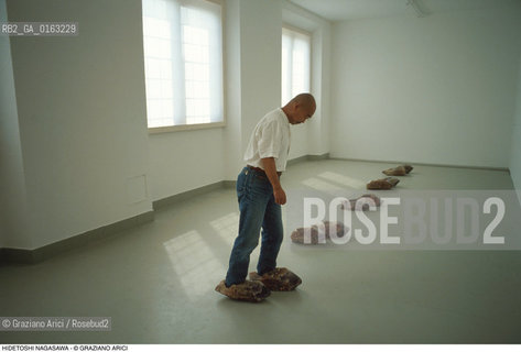 Caption: Nome: .NAGASAWA HIDETOSHI.Descrizione: .ARTE SCULTORE KASSEL DOKUMENTA.Credit: ©Graziano Arici/Rosebud2 / Costo: .A.Nazione: .GIAPPONE.Cittˆ: .KASSEL.Data: .1992
