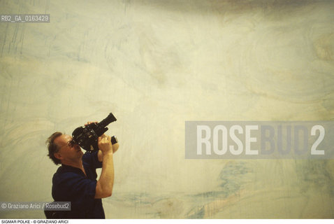 Caption: Nome: .POLKE SIGMAR.Descrizione: .ARTE PITTORE BIENNALE CINEPRESE.Credit: ©Graziano Arici/Rosebud2 / Costo: .A.Nazione: .GERMANIA.Cittˆ: ..Data: .1982